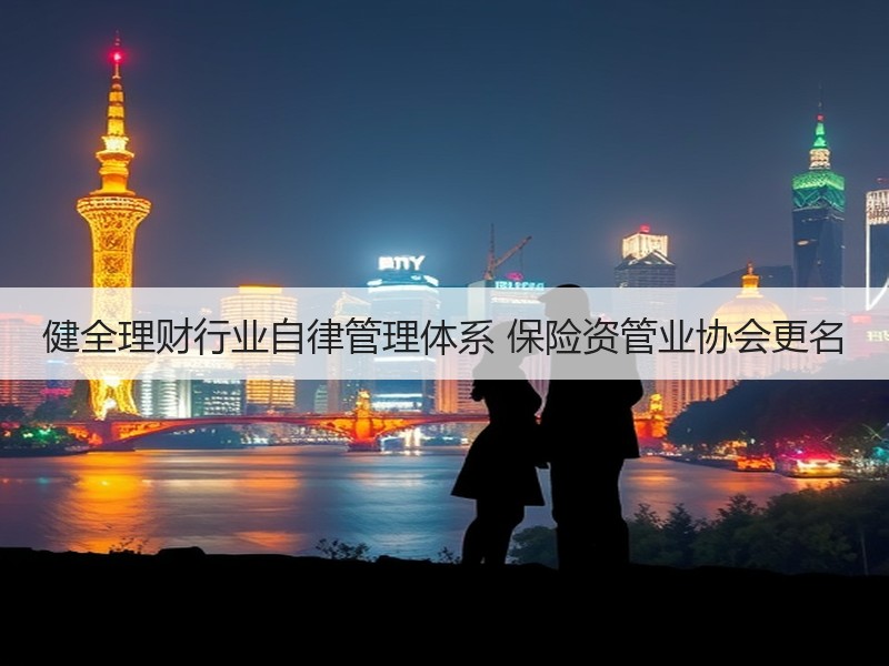 健全理财行业自律管理体系 保险资管业协会更名