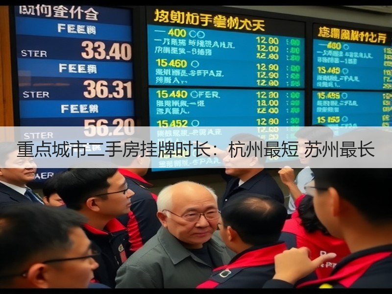 重点城市二手房挂牌时长：杭州最短 苏州最长