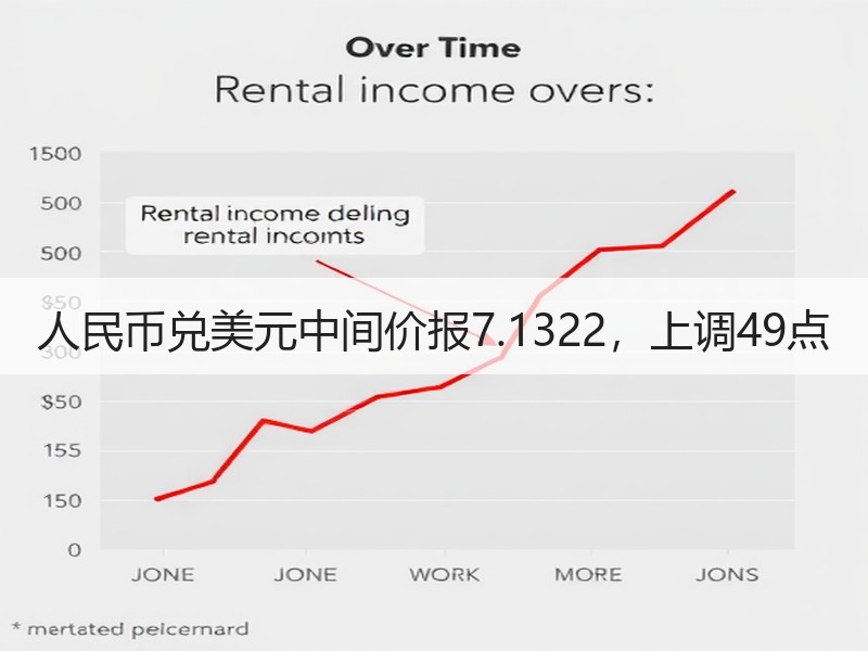 人民币兑美元中间价报7.1322，上调49点