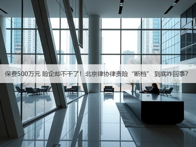 保费500万元 险企却不干了!北京律协律责险“断档” 到底咋回事?(图2) 保费500万元 险企却不干了!北京律协律责险“断档” 到底咋回事?(图2)