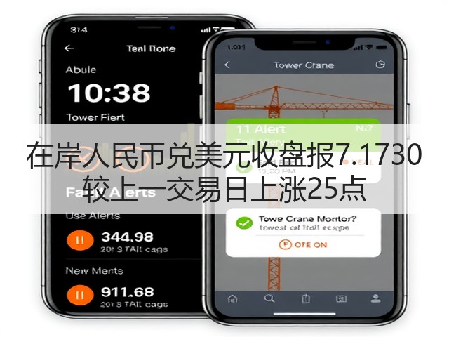 在岸人民币兑美元收盘报7.1730 较上一交易日上涨25点(图3)