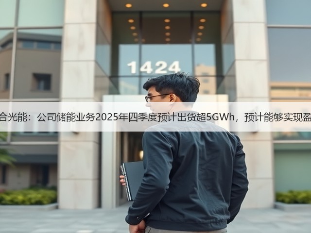 天合光能:公司储能业务2025年四季度预计出货超5GWh,预计能够实现盈利(图3) 天合光能:公司储能业务2025年四季度预计出货超5GWh,预计能够实现盈利(图3)