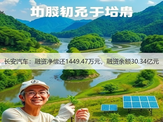 长安汽车:融资净偿还1449.47万元,融资余额30.34亿元(图2) 长安汽车:融资净偿还1449.47万元,融资余额30.34亿元(图2)
