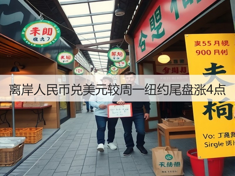 离岸人民币兑美元较周一纽约尾盘涨4点