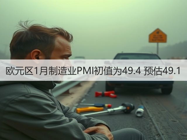 欧元区1月制造业PMI初值为49.4 预估49.1(图1)