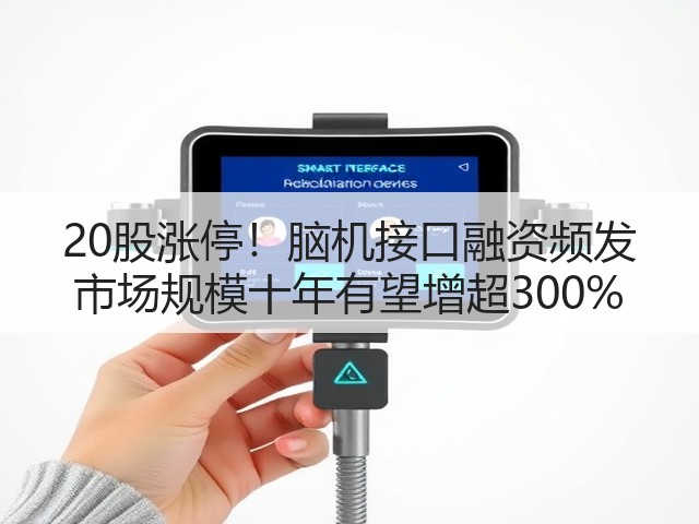 20股涨停!脑机接口融资频发 市场规模十年有望增超300%(图3) 20股涨停!脑机接口融资频发 市场规模十年有望增超300%(图3)