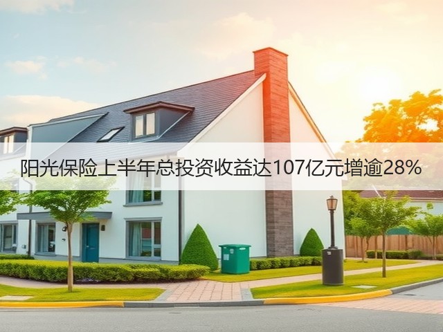 阳光保险上半年总投资收益达107亿元增逾28%(图1) 阳光保险上半年总投资收益达107亿元增逾28%(图1)