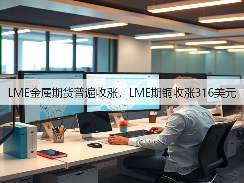 LME金属期货普遍收涨，LME期铜收涨316美元