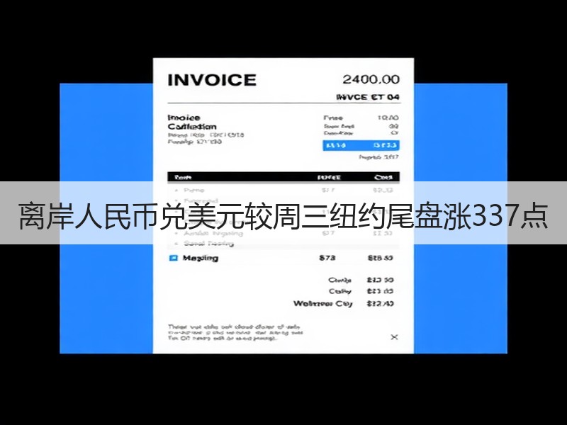离岸人民币兑美元较周三纽约尾盘涨337点