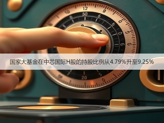 国家大基金在中芯国际H股的持股比例从4.79%升至9.25%(图3)