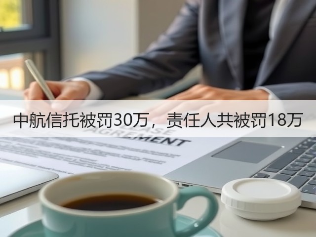 中航信托被罚30万,责任人共被罚18万(图2) 中航信托被罚30万,责任人共被罚18万(图2)