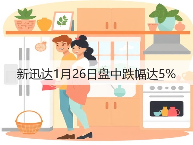 新迅达1月26日盘中跌幅达5%(图2) 新迅达1月26日盘中跌幅达5%(图2)