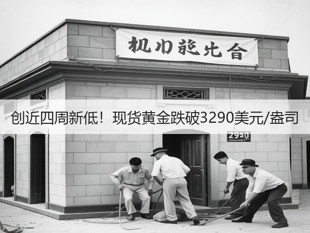 创近四周新低！现货黄金跌破3290美元/盎司(图2)