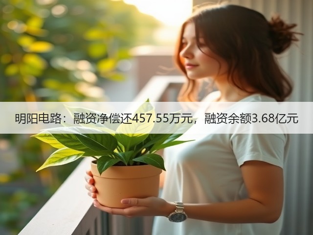 明阳电路:融资净偿还457.55万元,融资余额3.68亿元(图2) 明阳电路:融资净偿还457.55万元,融资余额3.68亿元(图2)