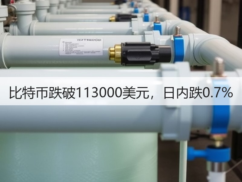 比特币跌破113000美元，日内跌0.7%