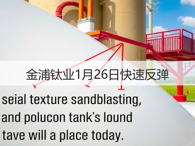 金浦钛业1月26日快速反弹(图2) 金浦钛业1月26日快速反弹(图2)