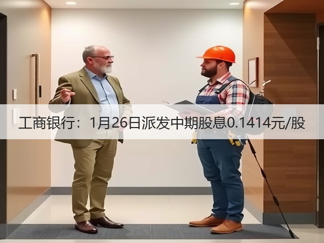 工商银行:1月26日派发中期股息0.1414元/股(图3) 工商银行:1月26日派发中期股息0.1414元/股(图3)