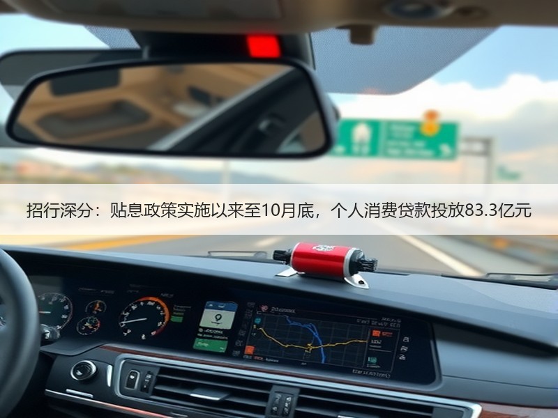 招行深分：贴息政策实施以来至10月底，个人消费贷款投放83.3亿元