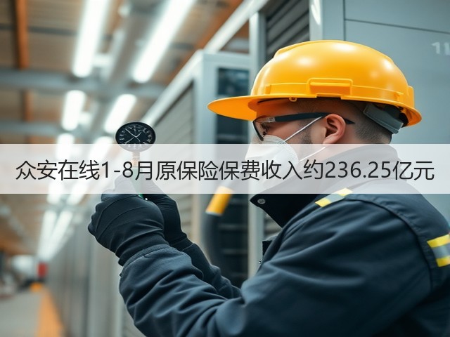 众安在线1-8月原保险保费收入约236.25亿元(图1)
