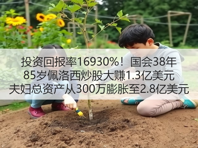 投资回报率16930%！国会38年 85岁佩洛西炒股大赚1.3亿美元 夫妇总资产从300万膨胀至2.8亿美元(图2)
