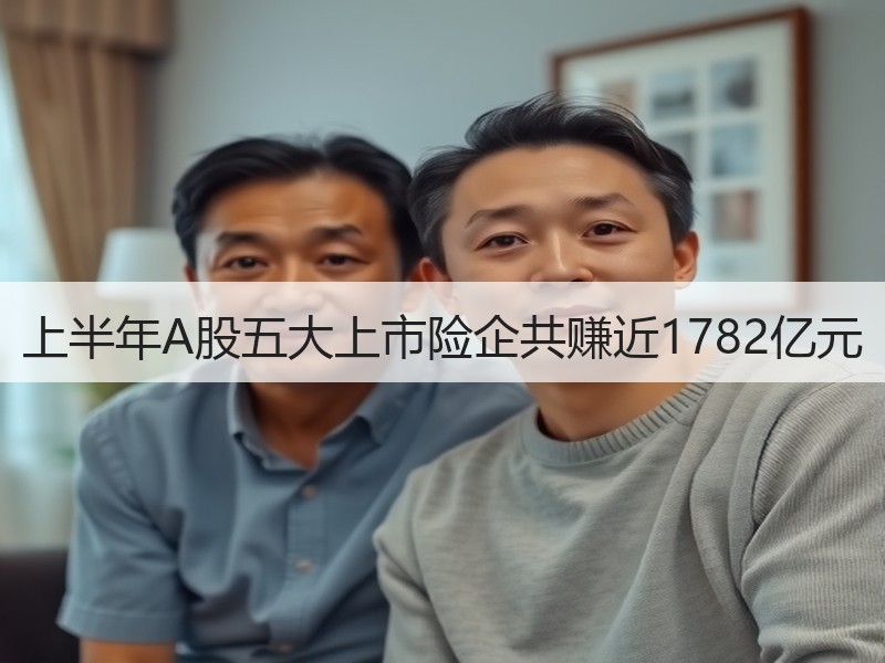 上半年A股五大上市险企共赚近1782亿元