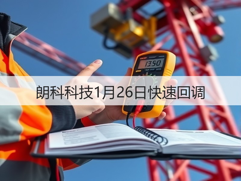 朗科科技1月26日快速回调