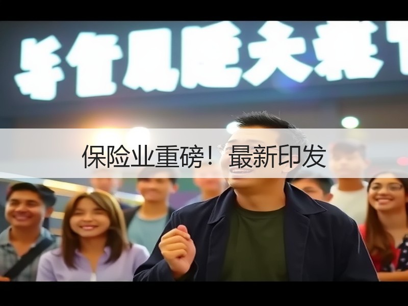 保险业重磅！最新印发