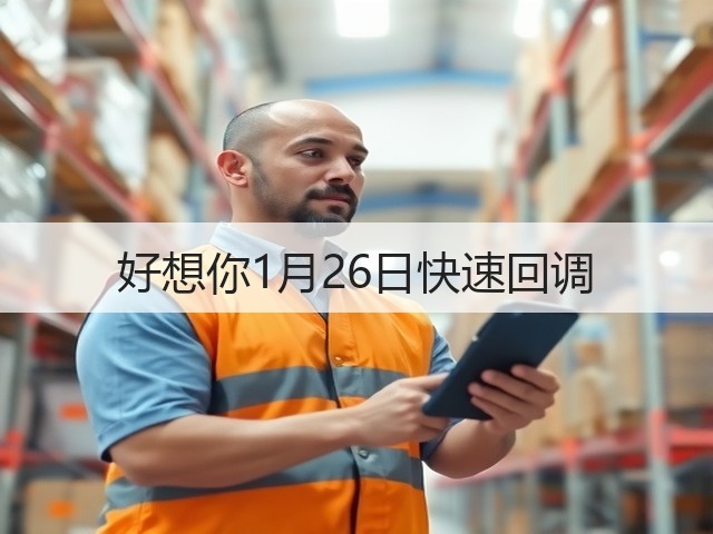 好想你1月26日快速回调(图1) 好想你1月26日快速回调(图1)