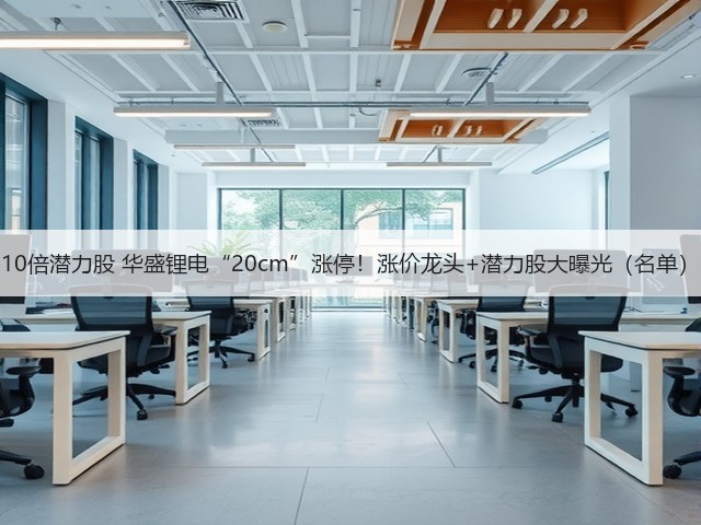 10倍潜力股 华盛锂电“20cm”涨停!涨价龙头+潜力股大曝光(名单)(图3) 10倍潜力股 华盛锂电“20cm”涨停!涨价龙头+潜力股大曝光(名单)(图3)