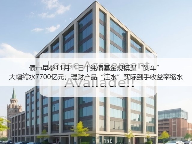 债市早参11月11日 | 纯债基金规模遇“刹车” 大幅缩水7700亿元;理财产品“注水”实际到手收益率缩水(图3) 债市早参11月11日 | 纯债基金规模遇“刹车” 大幅缩水7700亿元;理财产品“注水”实际到手收益率缩水(图3)