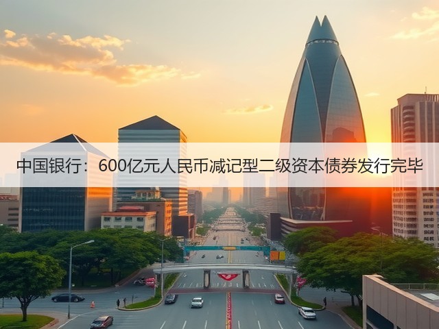 中国银行：600亿元人民币减记型二级资本债券发行完毕(图1)