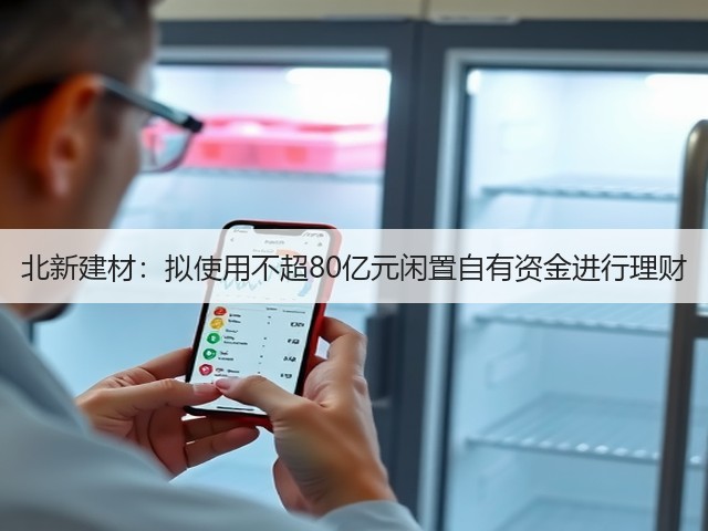 北新建材：拟使用不超80亿元闲置自有资金进行理财(图3)