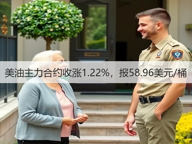 美油主力合约收涨1.22%，报58.96美元/桶(图2)