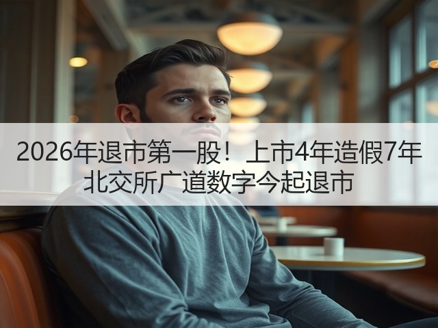 2026年退市第一股!上市4年造假7年 北交所广道数字今起退市(图3) 2026年退市第一股!上市4年造假7年 北交所广道数字今起退市(图3)