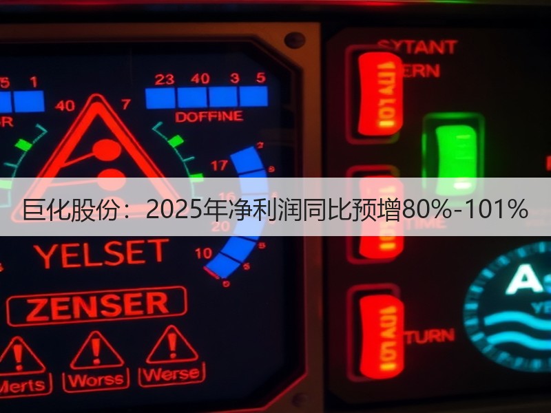 巨化股份：2025年净利润同比预增80%-101%