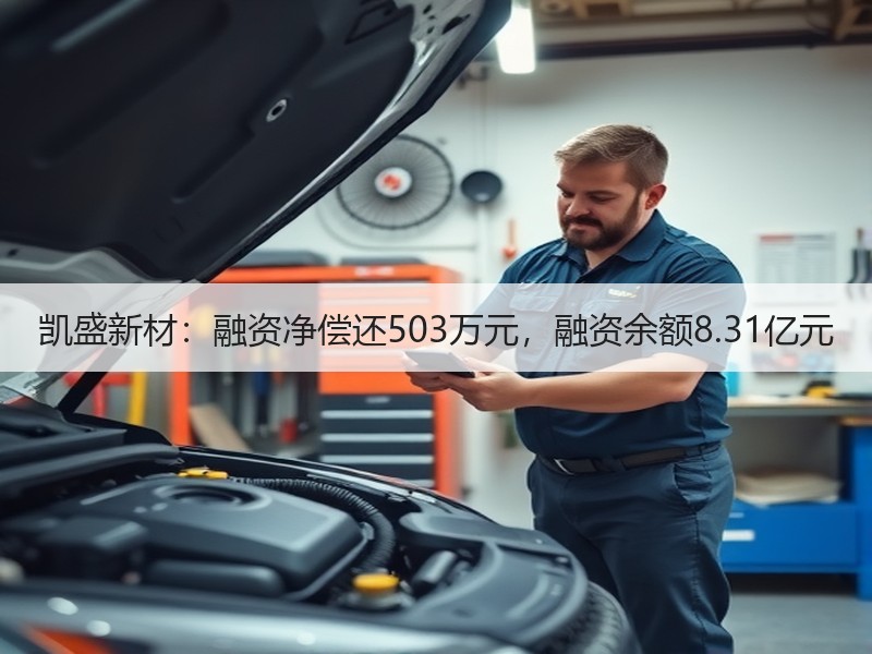 凯盛新材：融资净偿还503万元，融资余额8.31亿元