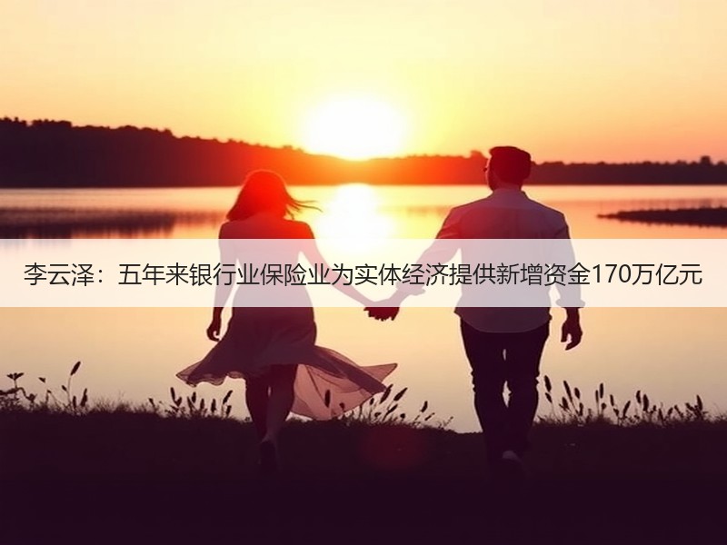 李云泽：五年来银行业保险业为实体经济提供新增资金170万亿元