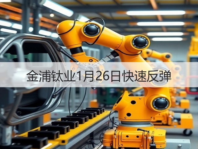 金浦钛业1月26日快速反弹(图2) 金浦钛业1月26日快速反弹(图2)