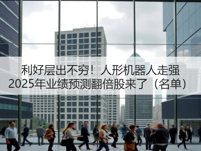 利好层出不穷!人形机器人走强 2025年业绩预测翻倍股来了(名单)(图2) 利好层出不穷!人形机器人走强 2025年业绩预测翻倍股来了(名单)(图2)