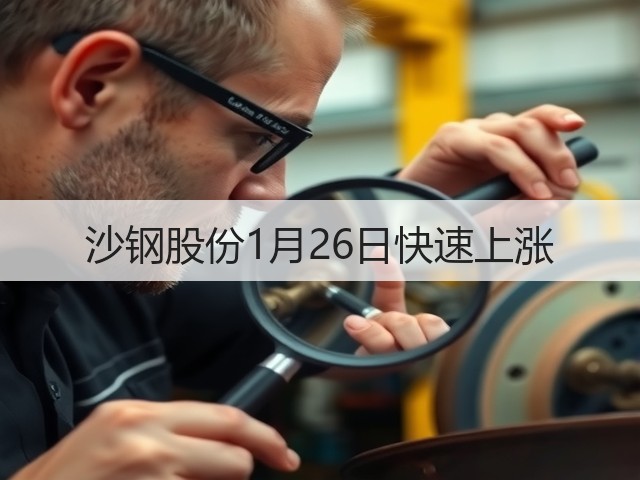 沙钢股份1月26日快速上涨(图2) 沙钢股份1月26日快速上涨(图2)