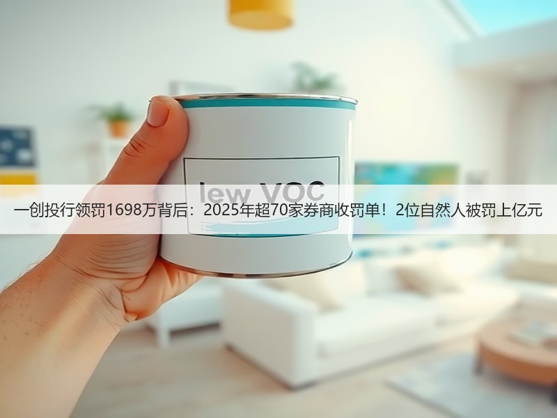一创投行领罚1698万背后：2025年超70家券商收罚单！2位自然人被罚上亿元