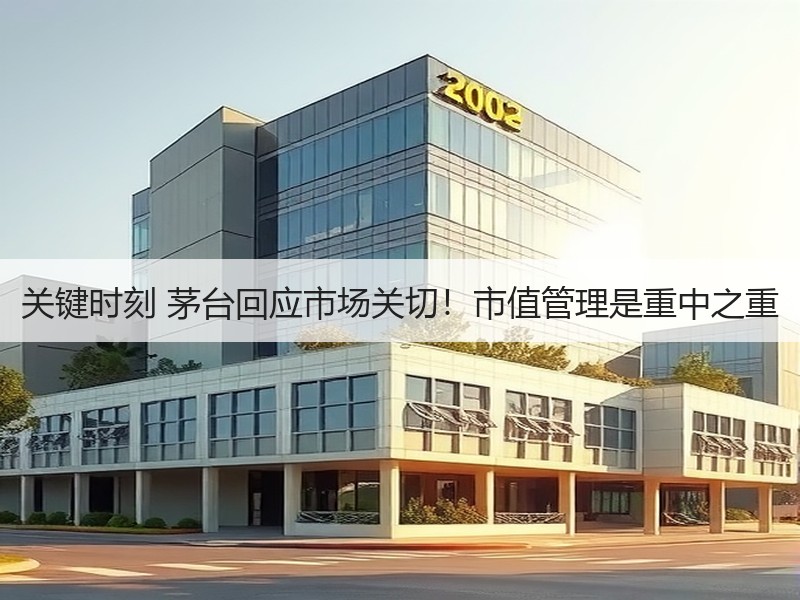 关键时刻 茅台回应市场关切！市值管理是重中之重