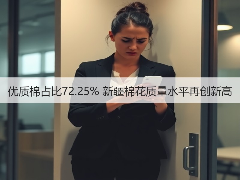 优质棉占比72.25% 新疆棉花质量水平再创新高