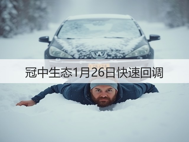 冠中生态1月26日快速回调(图3) 冠中生态1月26日快速回调(图3)