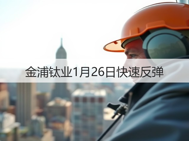 金浦钛业1月26日快速反弹(图2) 金浦钛业1月26日快速反弹(图2)