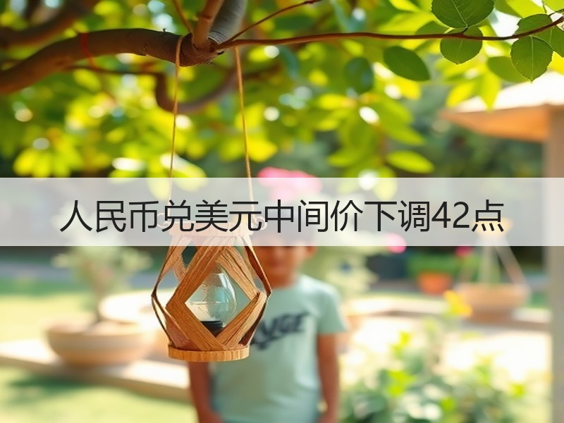 人民币兑美元中间价下调42点