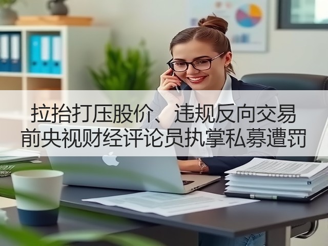 拉抬打压股价、违规反向交易 前央视财经评论员执掌私募遭罚(图1) 拉抬打压股价、违规反向交易 前央视财经评论员执掌私募遭罚(图1)