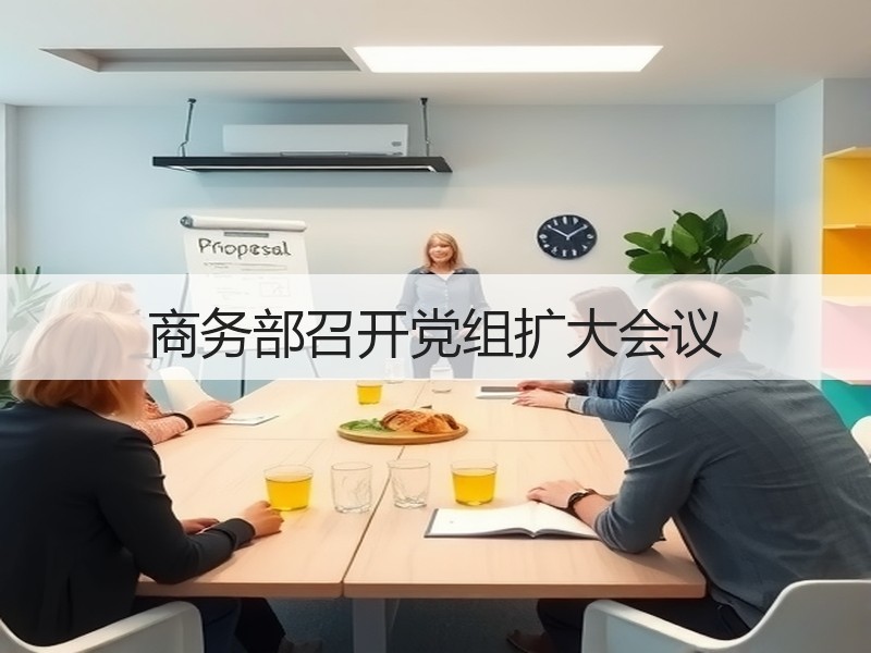 商务部召开党组扩大会议