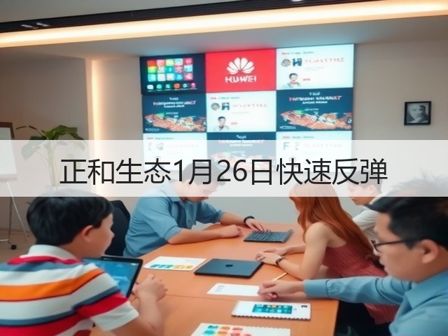 正和生态1月26日快速反弹(图1)