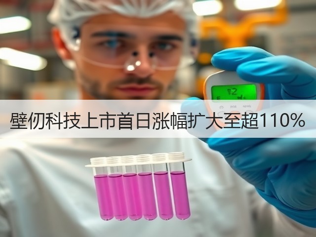 壁仞科技上市首日涨幅扩大至超110%(图1) 壁仞科技上市首日涨幅扩大至超110%(图1)